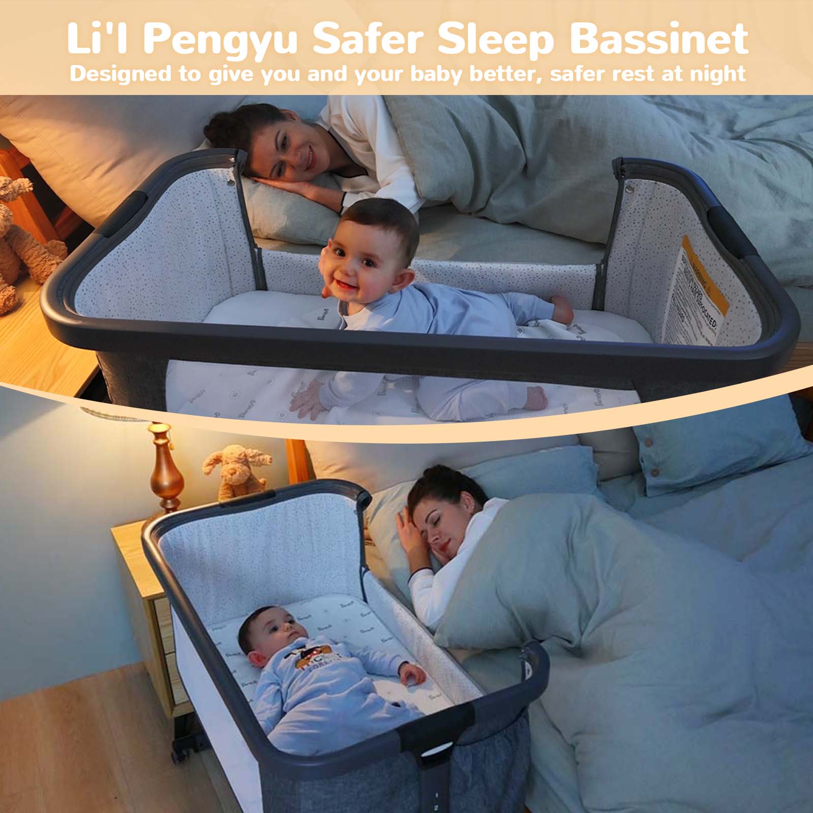 Safer Sleep Bassinet – Li'l Pengyu – Baby Products That Care – Li'l Pengyu